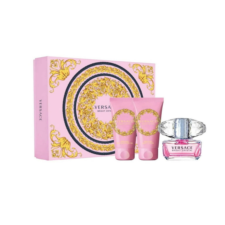 VERSACE BRIGHT CRYSTAL 50 コフレ Versace Bright Crystal Perfume Gift Set for Women - 3 Pieces