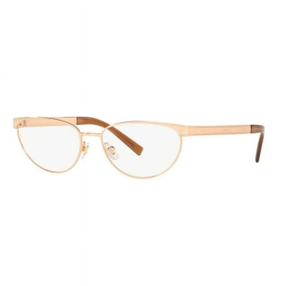 Versace Ladies Rose Gold Tone Oval Eyeglass Frames 0VE1260 1412 54