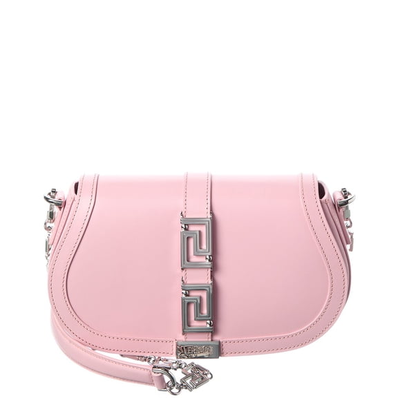 Versace Leather Shoulder Bag, Pink