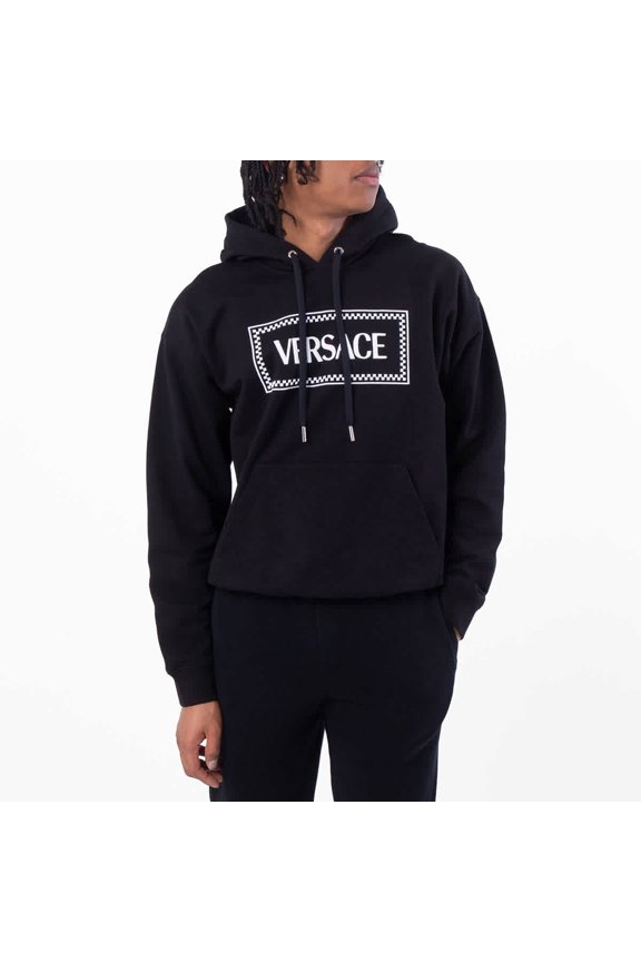 Male Black Hooded Sweatshirt Black Sizes standard XXXS-7XL