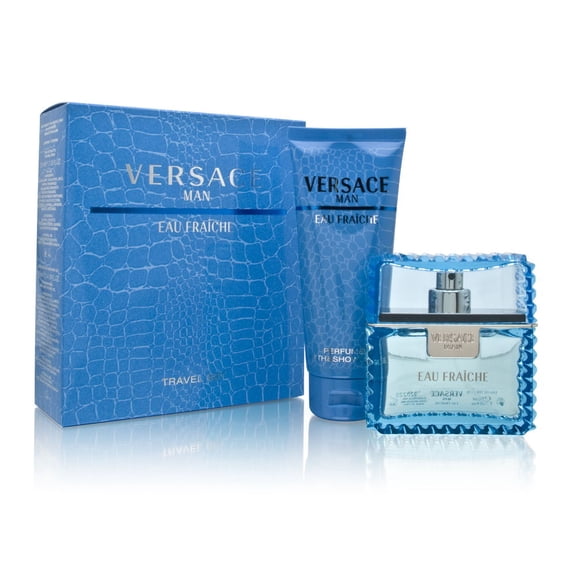 Versace Man Eau Fraiche Cologne Gift Set for Men, 2 Pieces