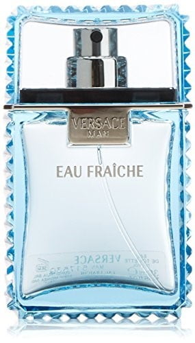 Versace Man Eau Fraiche Cologne Spray (Blue) for Men, 1.7 Fluid