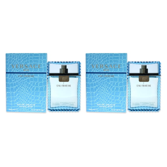 Versace Man Eau Fraiche - Pack of 2 - 3.4 oz EDT Spray