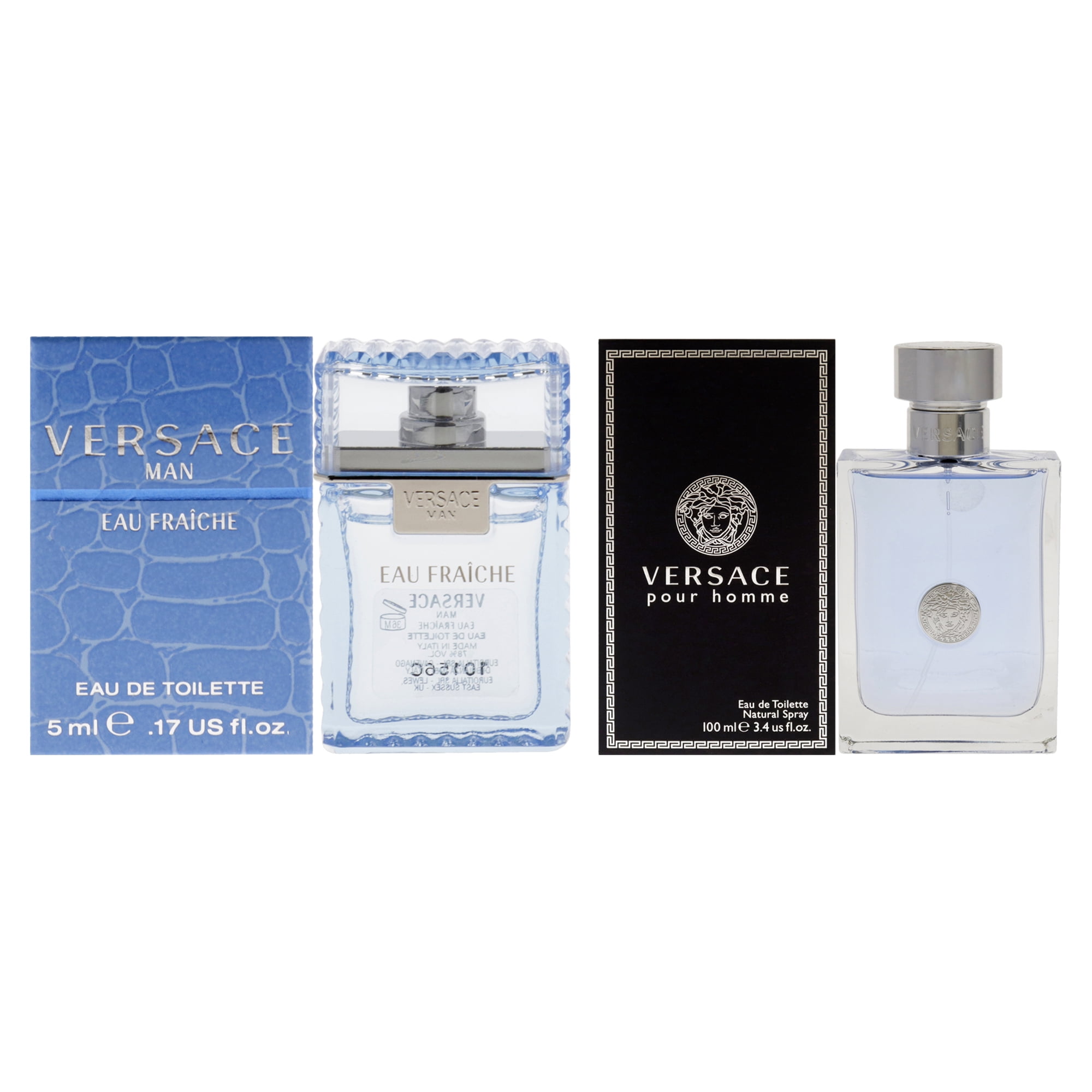 Versace Dylan Blue EDT, Eros Men EDT, Man Eau Fraiche EDT - 5ml 3PK Kit