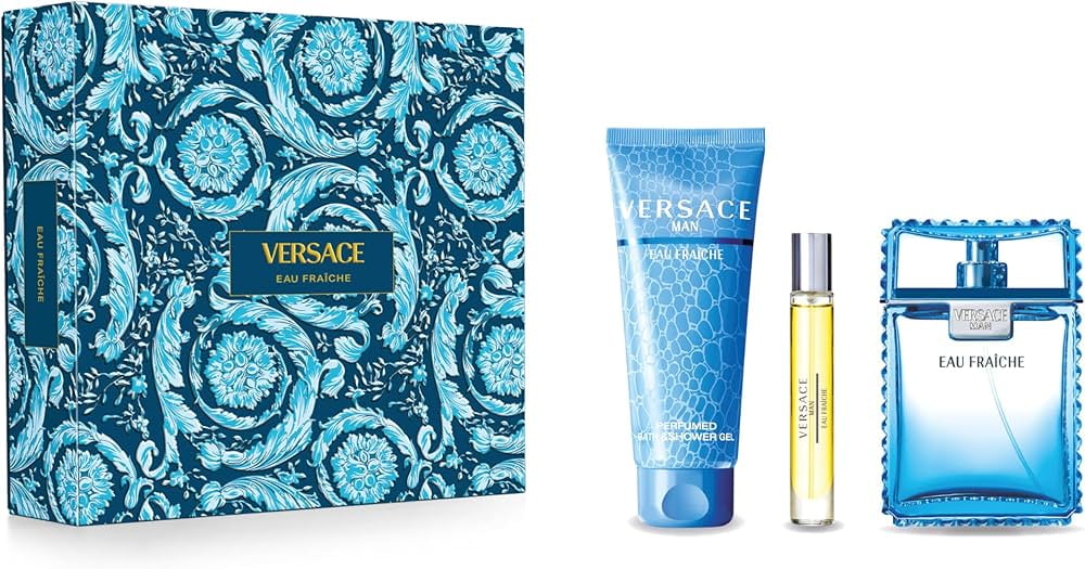 Versace Versace Man Eau Fraiche Gift Set, 3.4oz EDT, Mini 0.17oz