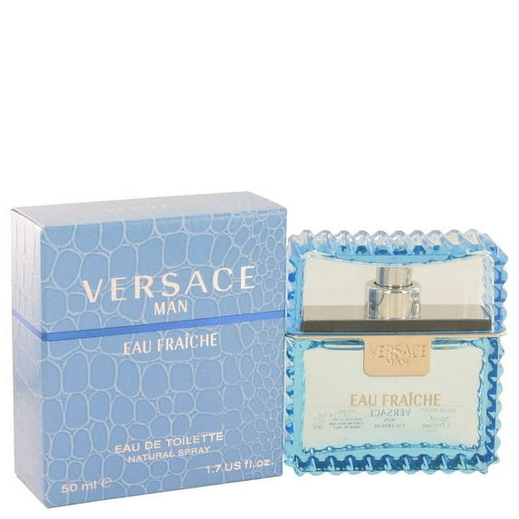 Versace Man by Versace Eau Fraiche Eau De Toilette Spray (Blue) 1.7 oz for Male