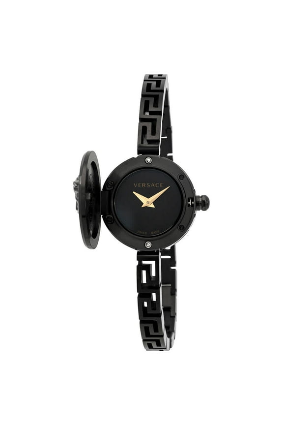 Medusa Secret Quartz Black Dial Ladies Watch VEZ500321