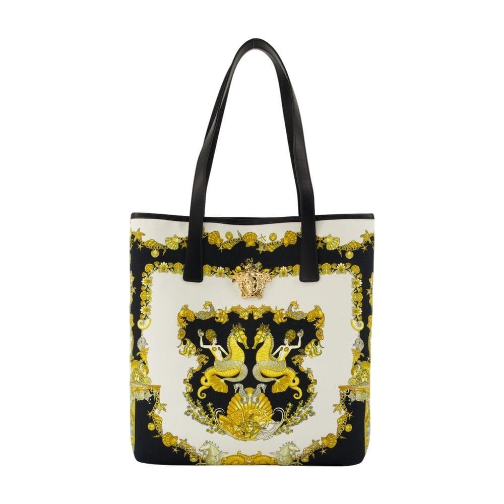 トートバッグ La Vacanza shopping bag - Versace - Leather - Multi Versace Men's La Vacanza Shopping Bag - Leather - Multi