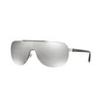 thumbnail image 1 of Versace Men's Mirrored Greca VE2140-10006G-40 Silver Shield Sunglasses, 1 of 2