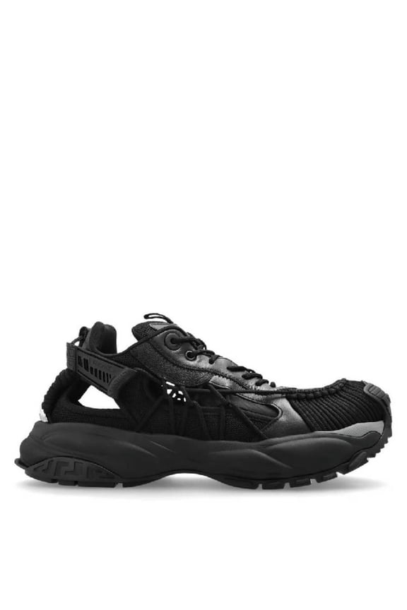Sneakers - Leather - Black Black (Men's)
