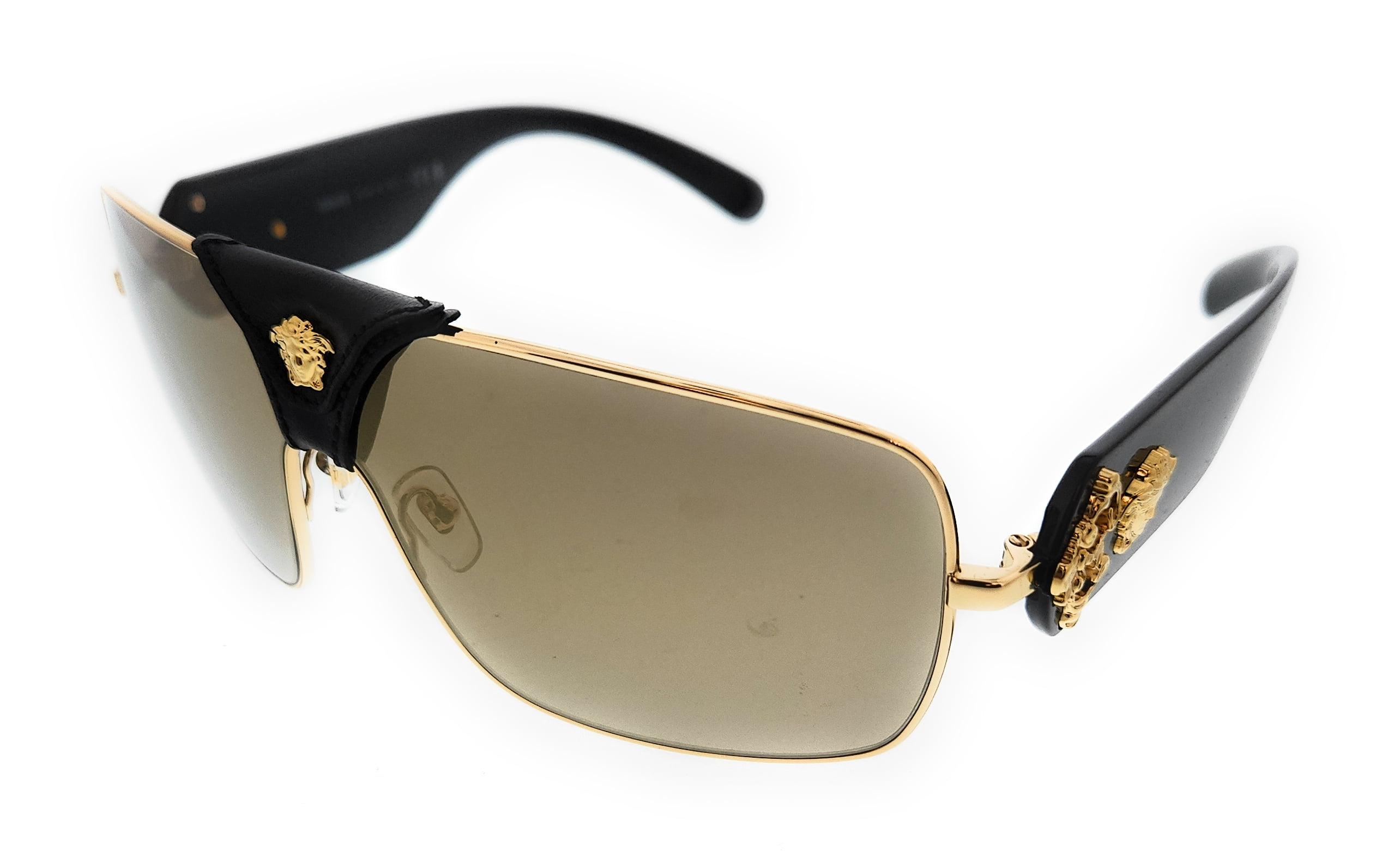 Versace Squared Baroque VE 2207Q Metal Unisex Square Sunglasses Gold 38mm Adult