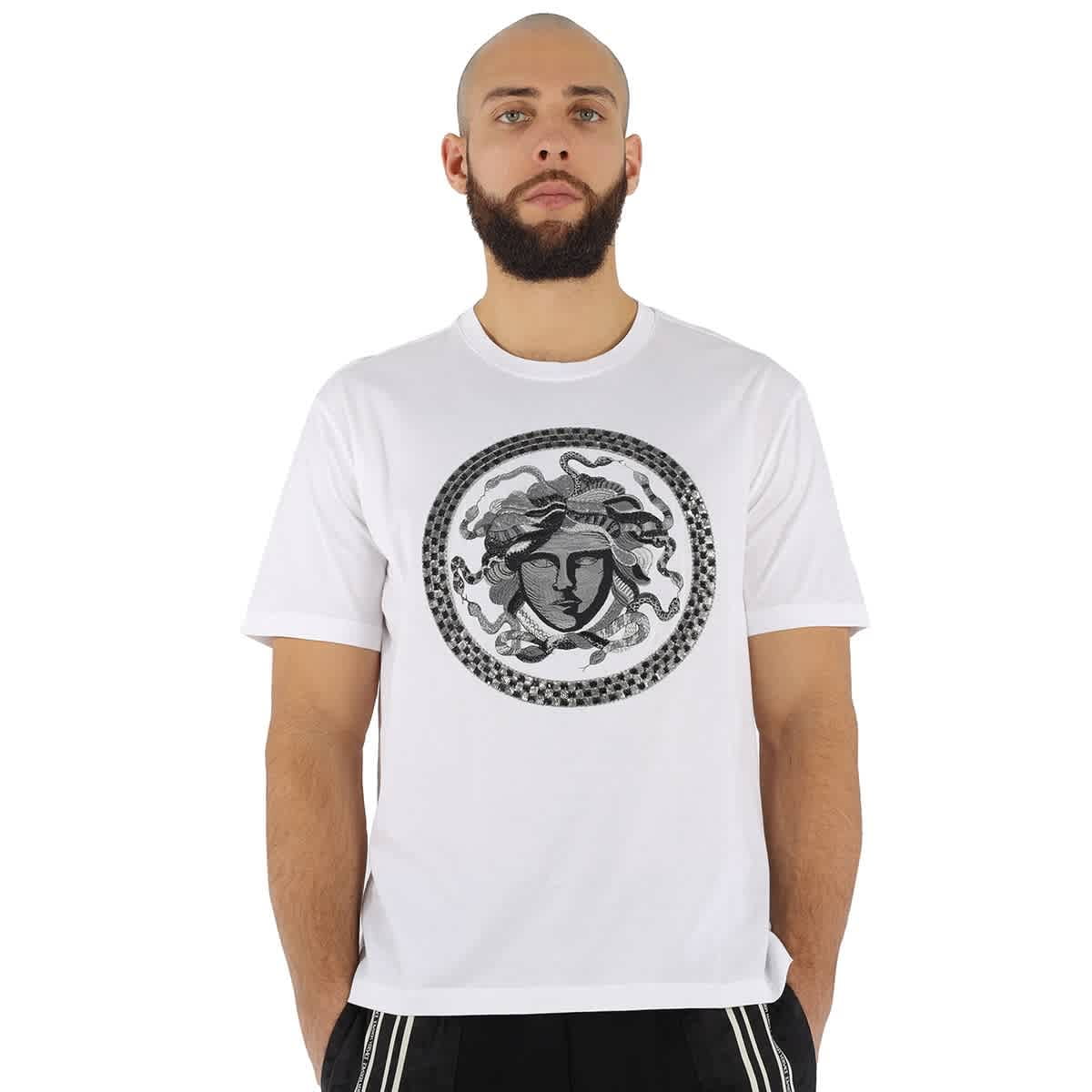versace white t shirt mens