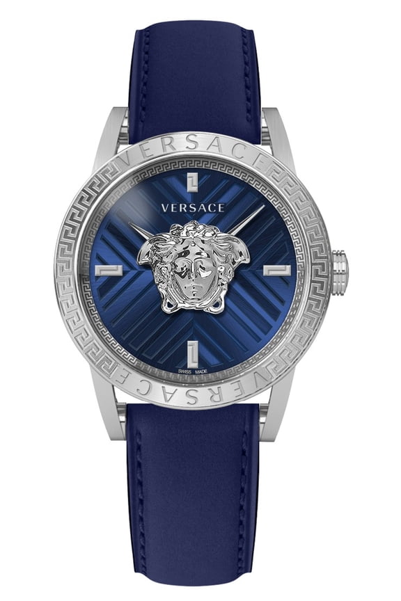 Men's V-Code Swiss Made 43Mm Versace Watch With Sapphire Glass Not Applicable