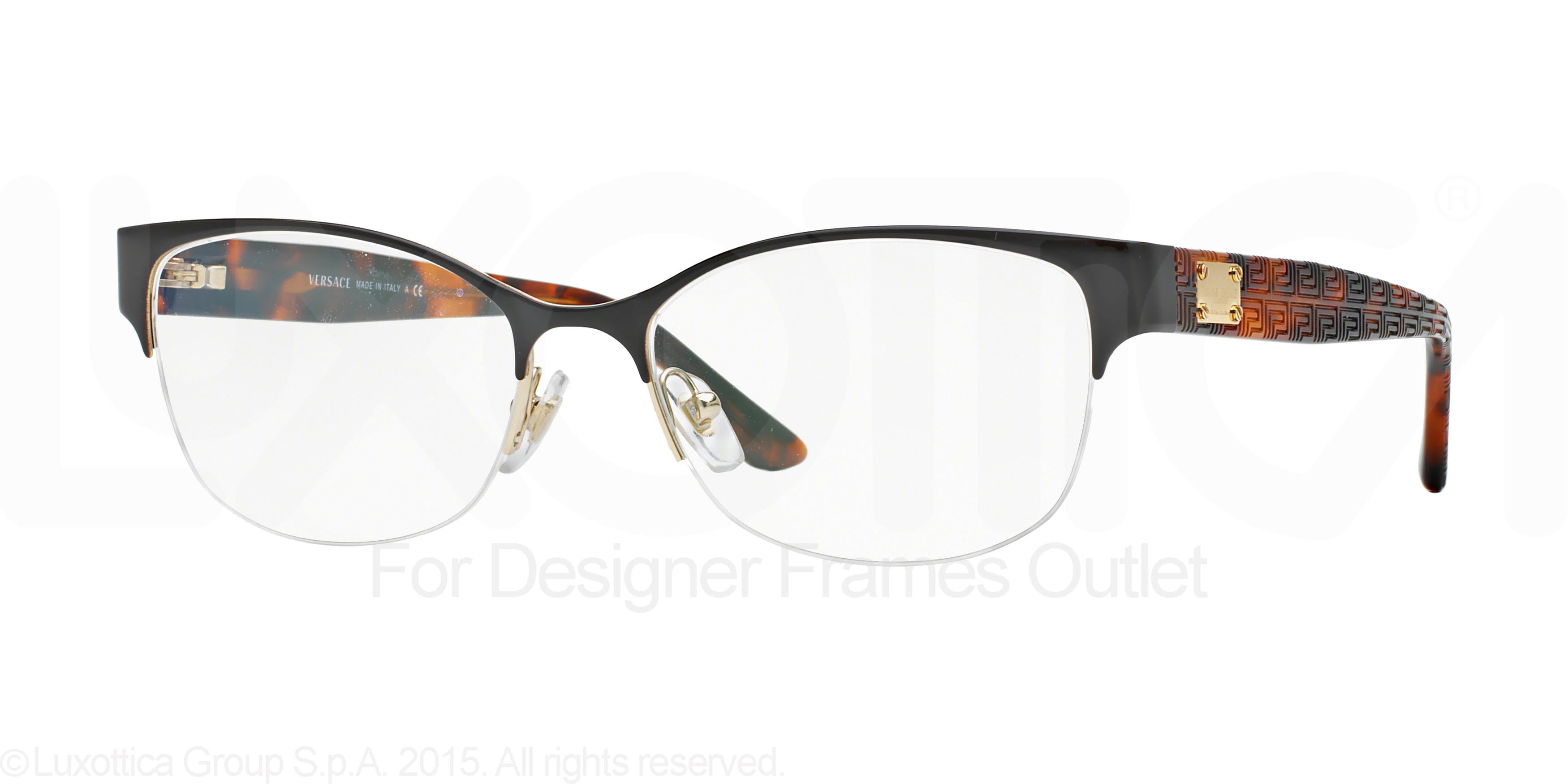 VERSACE Eyeglasses VE 1222 1196 Brushed Gold 53MM - Walmart.com display picture 2