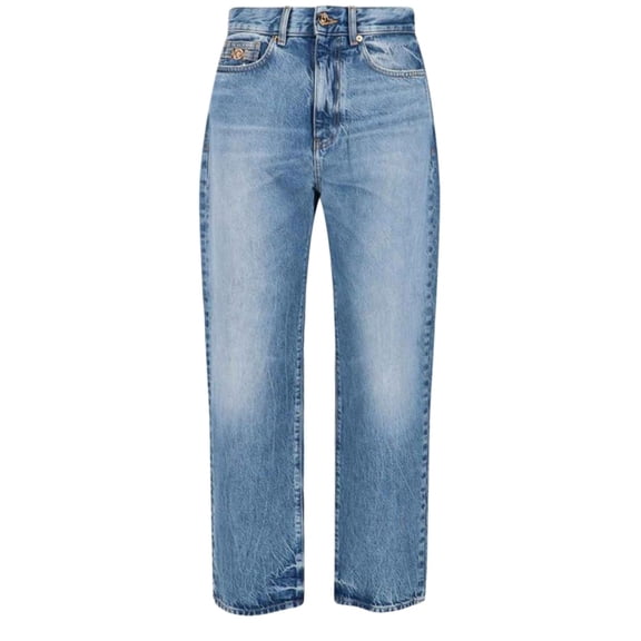 Versace Mid-Rise Cotton Denim Jeans With Classic Five-Pocket Styling (Men's)