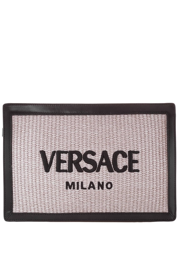 Milano Raffia Clutch Bag