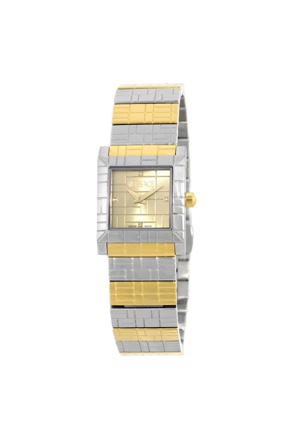 Mosaic Quartz Diamond Gold Dial Ladies Watch VE9B00424