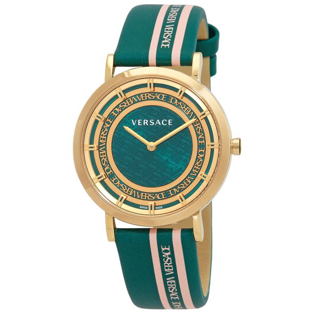 Versace New Generation Quartz Green Dial Ladies Watch 