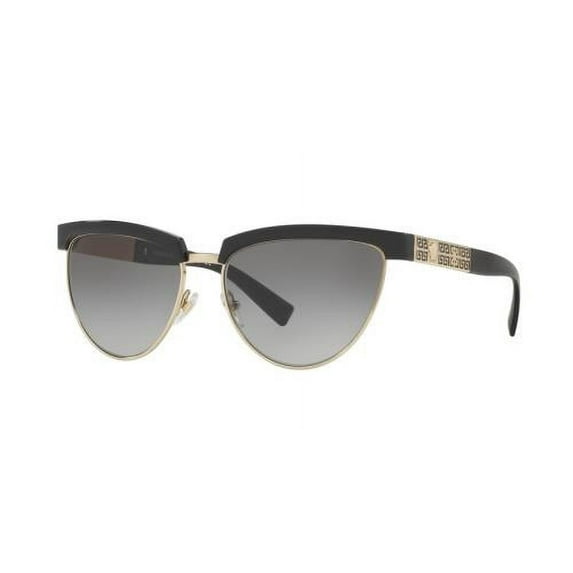 Versace Plastic Womens Cat Eye Sunglasses Black 56mm Adult