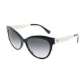 thumbnail image 1 of Versace  Plastic Womens Cat-Eye Sunglasses Black/Blue 57mm Adult, 1 of 3