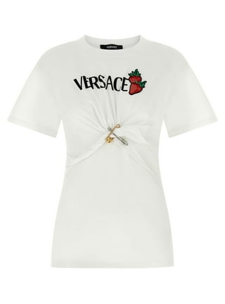 Tシャツ・カットソー VERSACE Women Tunic Tops 1018898 1A13610 210 GREY Versace Womens Tops in Womens Clothing - Walmart.com