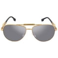 thumbnail image 1 of Versace Polarized Grey Mirror Silver Pilot Unisex Sunglasses VE2236 1002Z3 59, 1 of 6