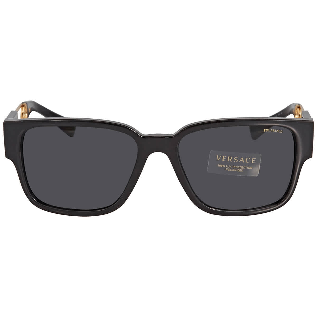 Versace Polarized Grey Rectangular Men s Sunglasses VE4412 GB1 81