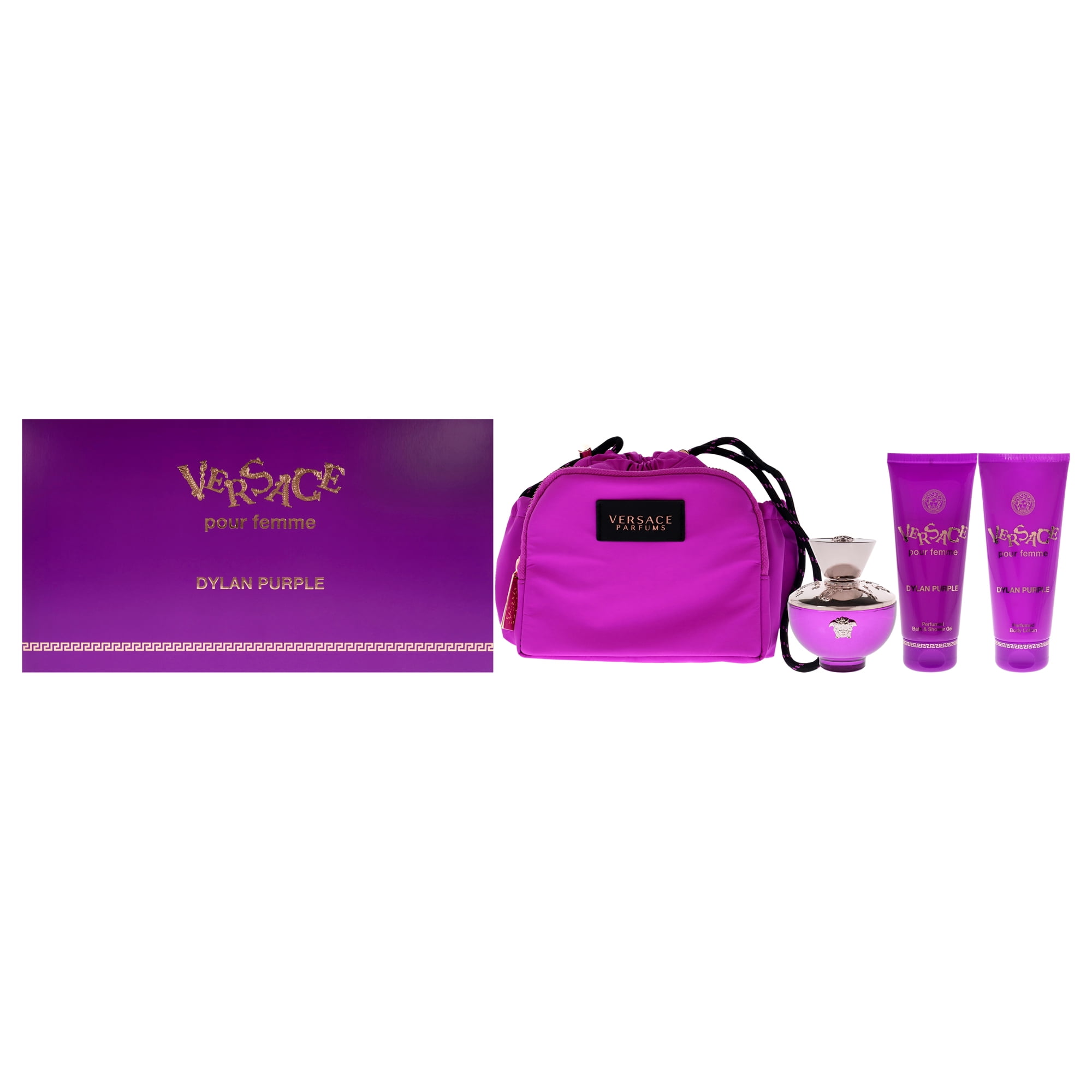 Versace Pour Femme Dylan Purple Perfume & Body Wash 4 Pcs Gift Set