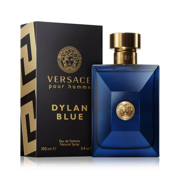 NEW Versace Mens 4 PC Dylan Blue Gift Set 3.4 Oz Eau De Toilette Balm  Deodorant