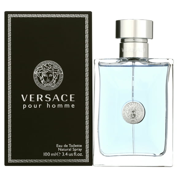 Versace Pour Homme Eau de Toilette ,Cologne Spray for Men 3.4 oz, full size