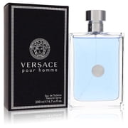 Versace Pour Homme Eau de Toilette Spray for Men, Fresh Citrus Woody Fragrance with Neroli, Cedar & Musk, 6.7 fl oz