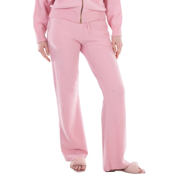 Versace Ribbed-Knit Flared Trousers, Brand Size 40 (US Size 4)