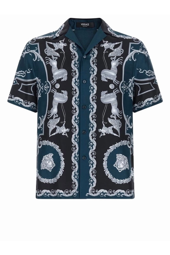 Silk Twill Short-Sleeved Shirt (Men's)