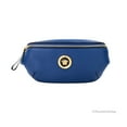 thumbnail image 1 of Versace Small Navy Calf Leather Medusa Pendant Fanny Waist Pack Belt Bag, 1 of 5
