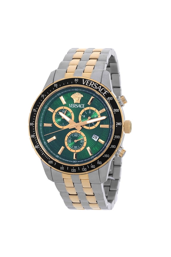 Sport Chrono Men's Green Dial Quartz Watch VEZCA0524