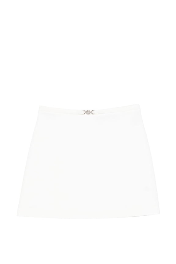 Straight Silhouette Virgin Wool Skirt (Women's)