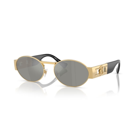 Versace VE2264 100230 56mm Oval Sunglasses Men's Gold