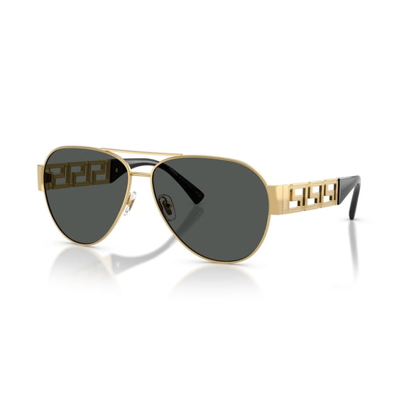 Versace Sunglasses VE2289 100287 61mm Gold / Dark Grey Lens