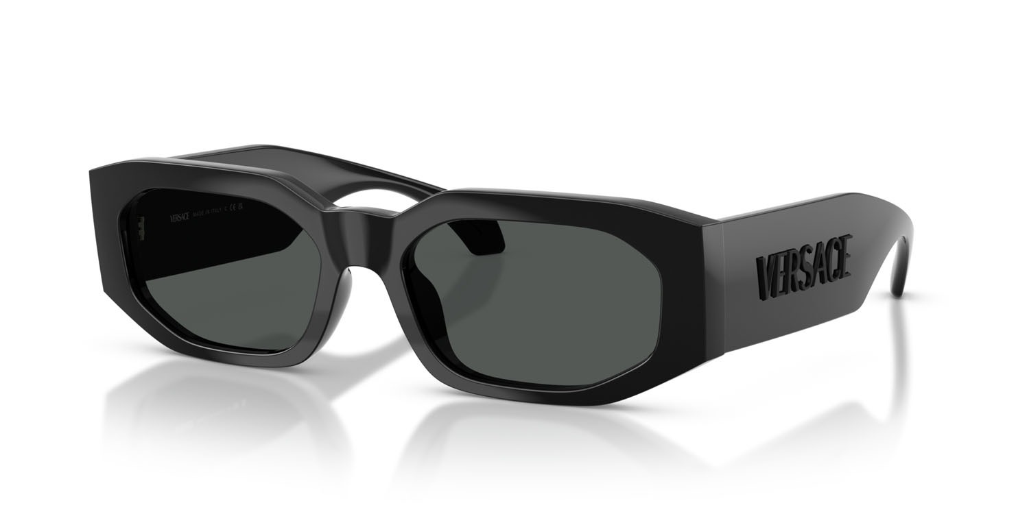 Versace 55mm Black Sunglasses Amazon.com: Versace Woman Sunglasses Black Frame, Dark Grey  main image 2