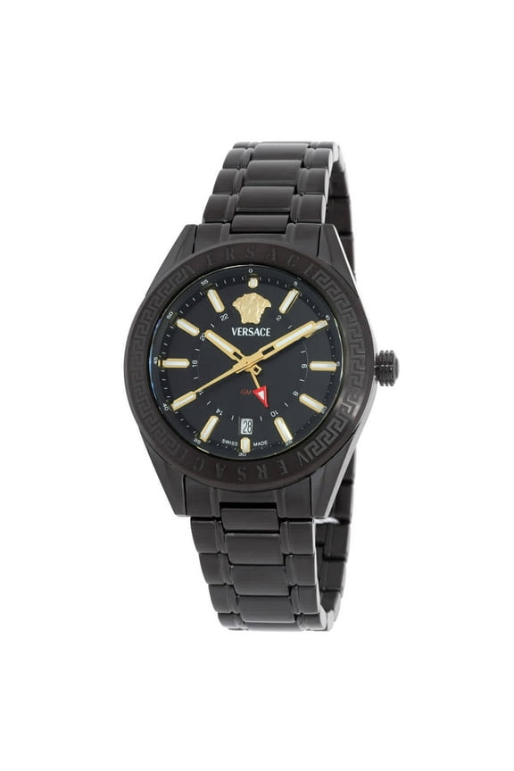 V-Code GMT Quartz Black Dial Men's Watch VEAFA0824