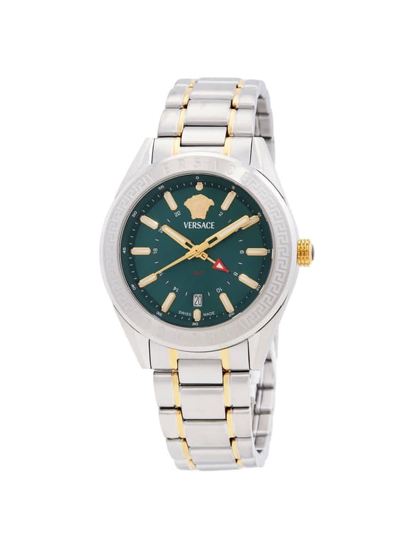 V-Code GMT Quartz Green Dial Men's Watch VEAFA0524