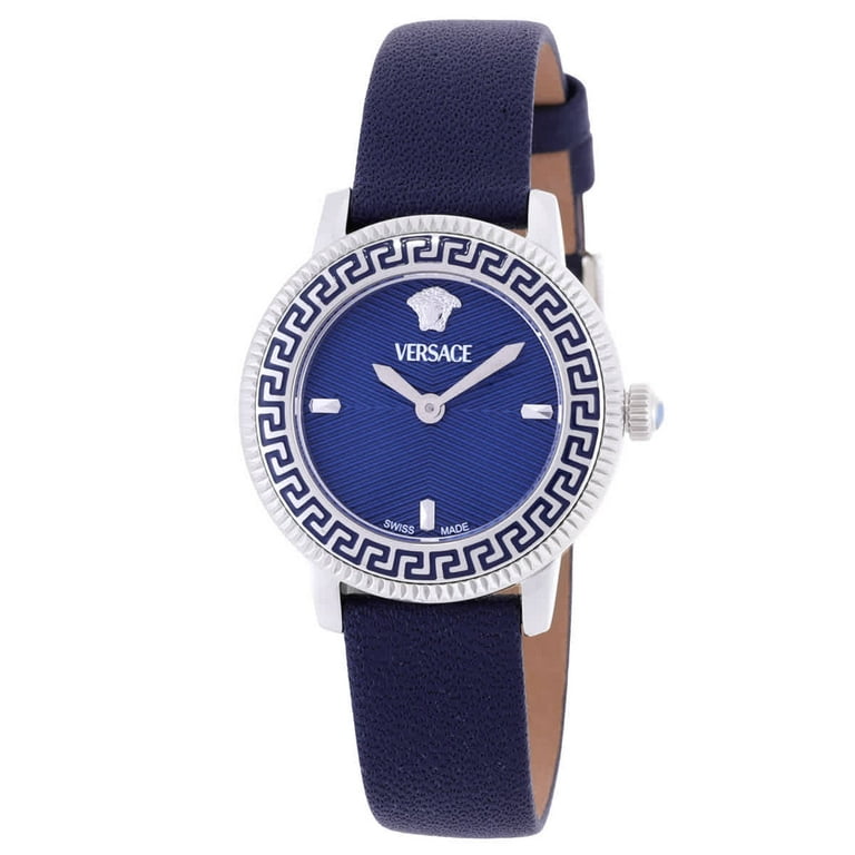 Versace V-Icon Quartz Blue Dial Ladies Watch VEUCA0124 - Walmart.com