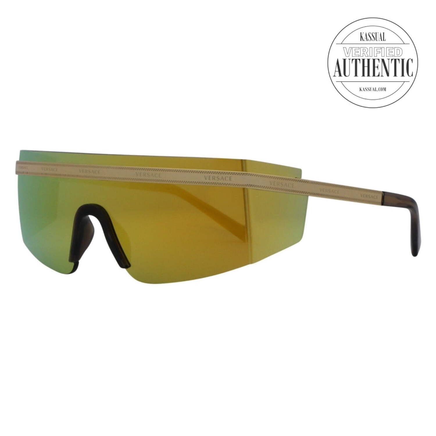 Versace Gold Shield Sunglasses VE2208 45mm Kuwait Ubuy