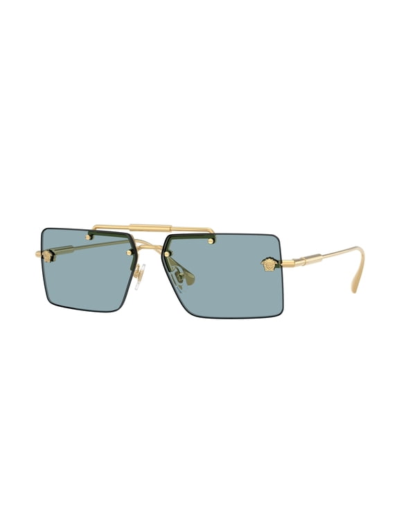 VE 2245 Metal Womens Rectangle Sunglasses Gold 60mm Adult