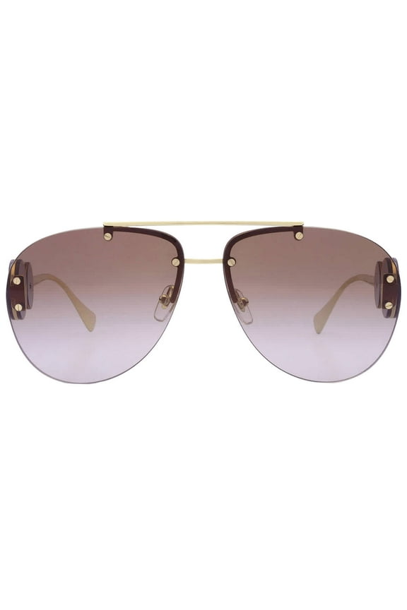VE 2250 Metal Womens Aviator Sunglasses Gold 63mm Adult