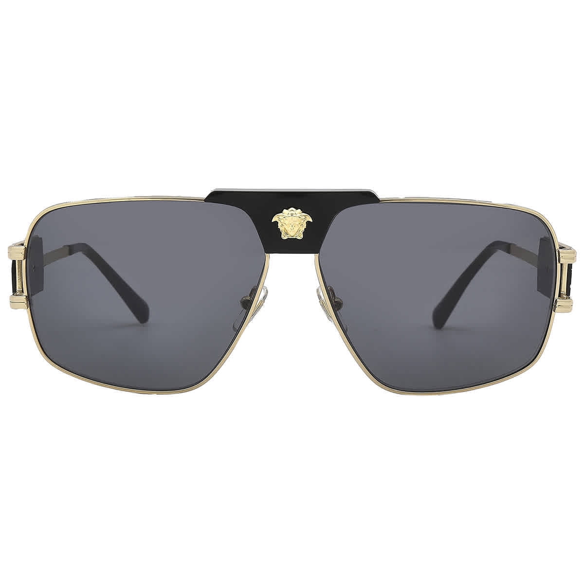 Versace Gold Dark 63mm Sunglasses! Versace Men Gold and Black Sunglasses 63mm | Mercari main image 3