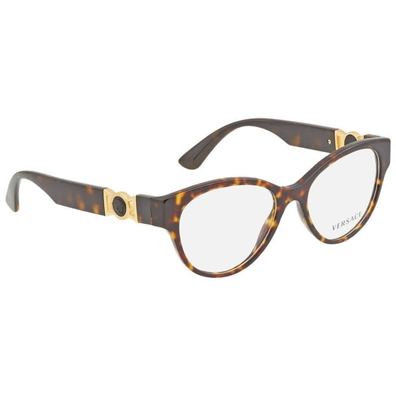 Versace VE 3313 Plastic Womens Cat-Eye Sunglasses Havana 54mm Adult