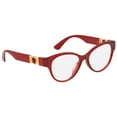 thumbnail image 1 of Versace VE 3313F Plastic Womens Round Eyeglasses Red 54mm Adult, 1 of 3