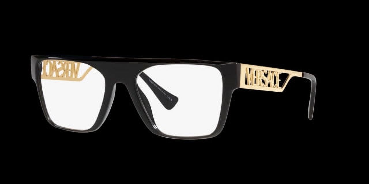 Versace Matte Black/Gold Eyeglasses, ®