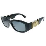 Versace VE 4361 Plastic Unisex Geometric Sunglasses Black 53mm Adult